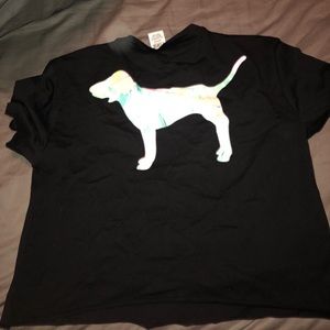 Victoria Secret Pink tropical crop top large